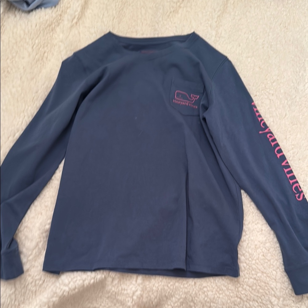 Vineyard Vines Kids Long Sleeve Shirt - Navy